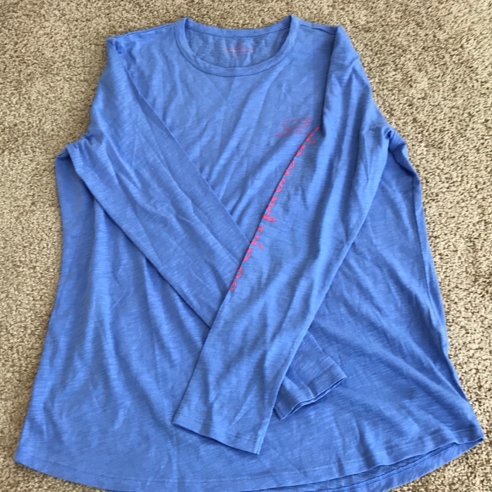 NWT! VINEYARD VINES Size S cornflower blue top - Picture 6 of 6